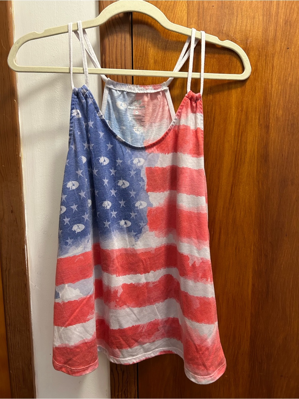 Mossy Oak Red, White & Blue American Flag Tank